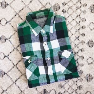 Slade Wilder Green Buffalo Plaid Button Down Shirt